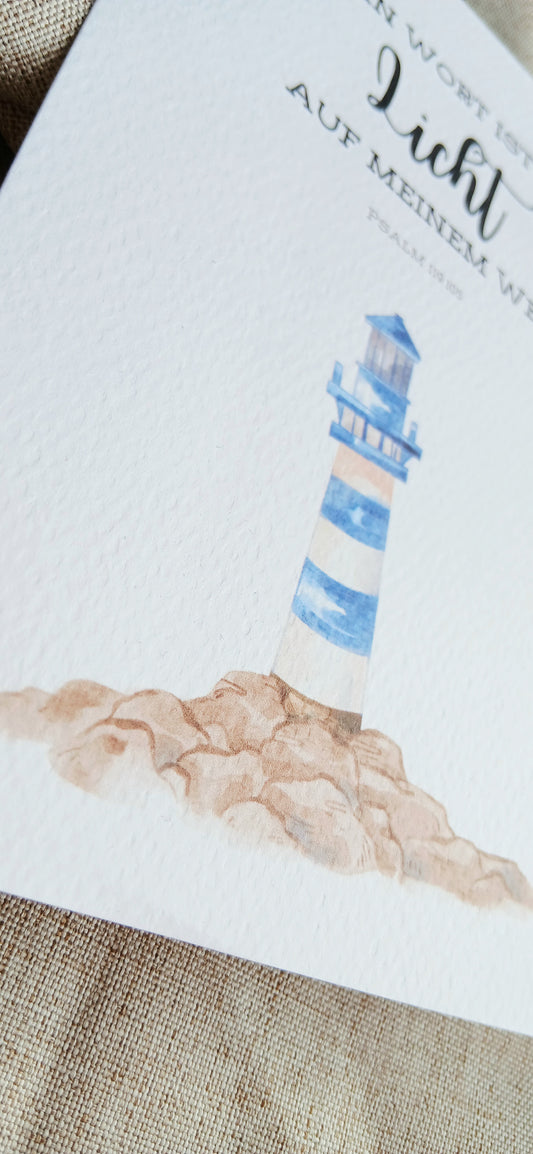Postkarten-Set „Hoffnung & Vertrauen“ – 3 christliche Aquarellkarten mit Bibelvers | A6