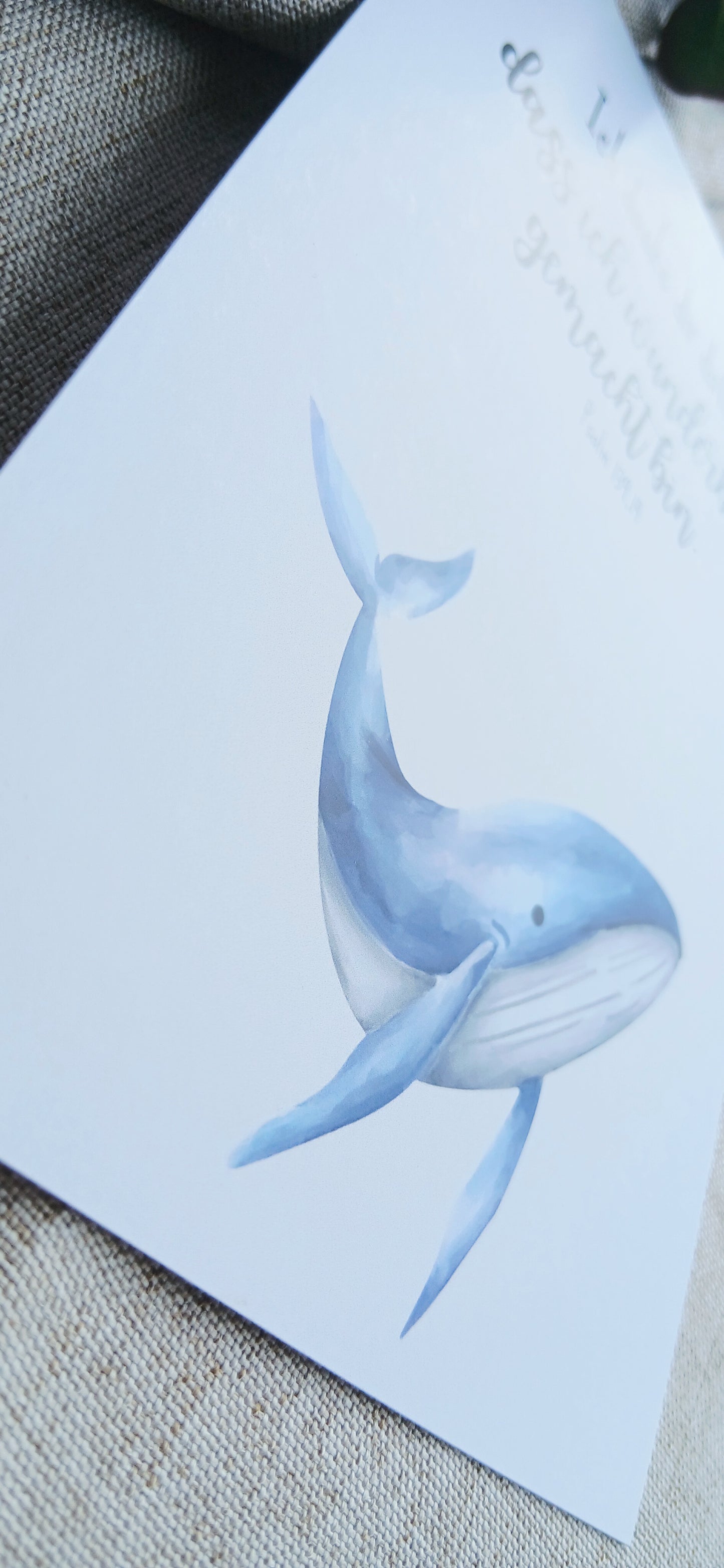 Postkarte „Ich bin wunderbar gemacht“ – Psalm 139,14 | Aquarellkarte A6 mit Bibelvers