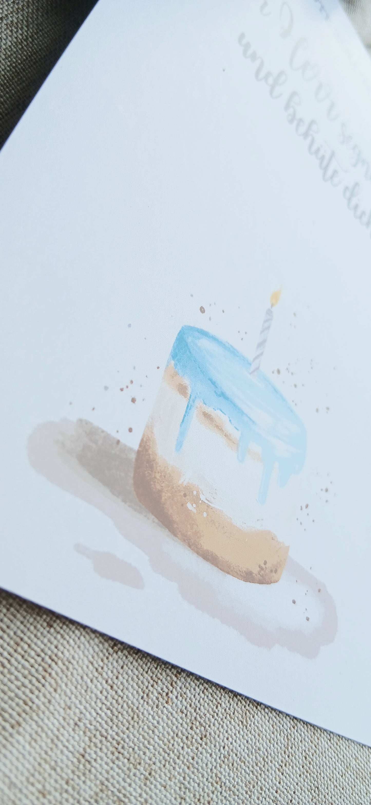 Postkarte „Der Herr segne dich und behüte dich“ – Geburtstagskarte | Aquarellkarte A6