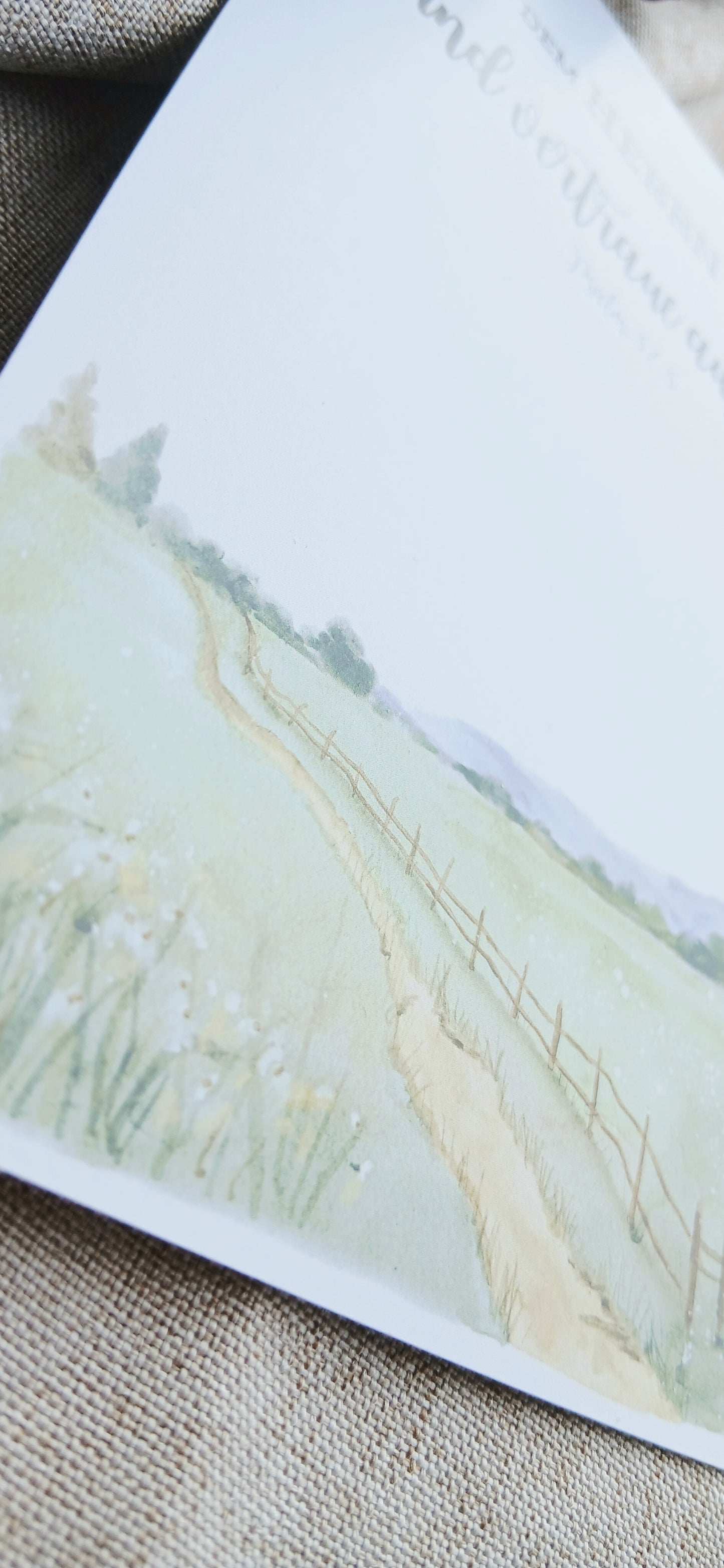 Postkarte „Befiehl dem Herrn deinen Weg“ – Psalm 37,5 | Aquarellkarte A6 mit Bibelvers