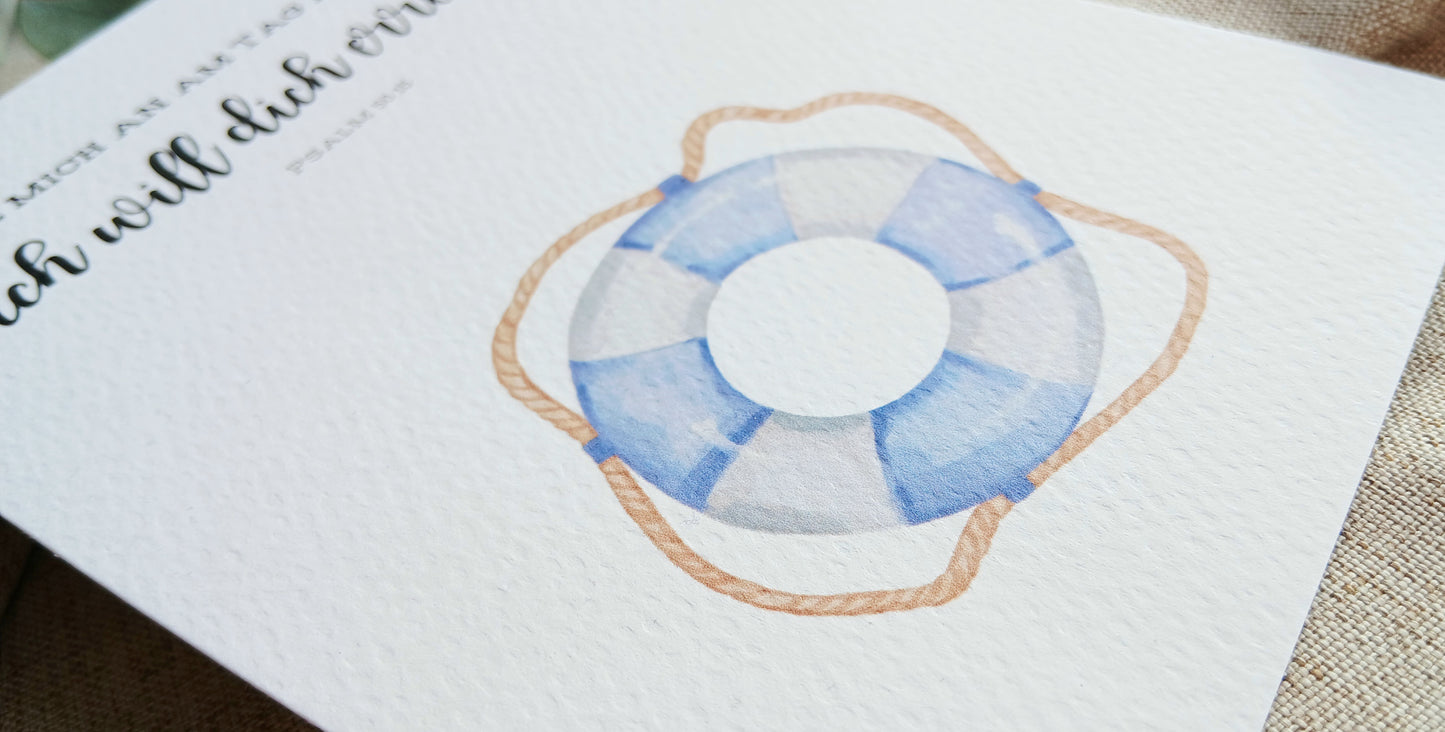 Postkarten-Set „Hoffnung & Vertrauen“ – 3 christliche Aquarellkarten mit Bibelvers | A6